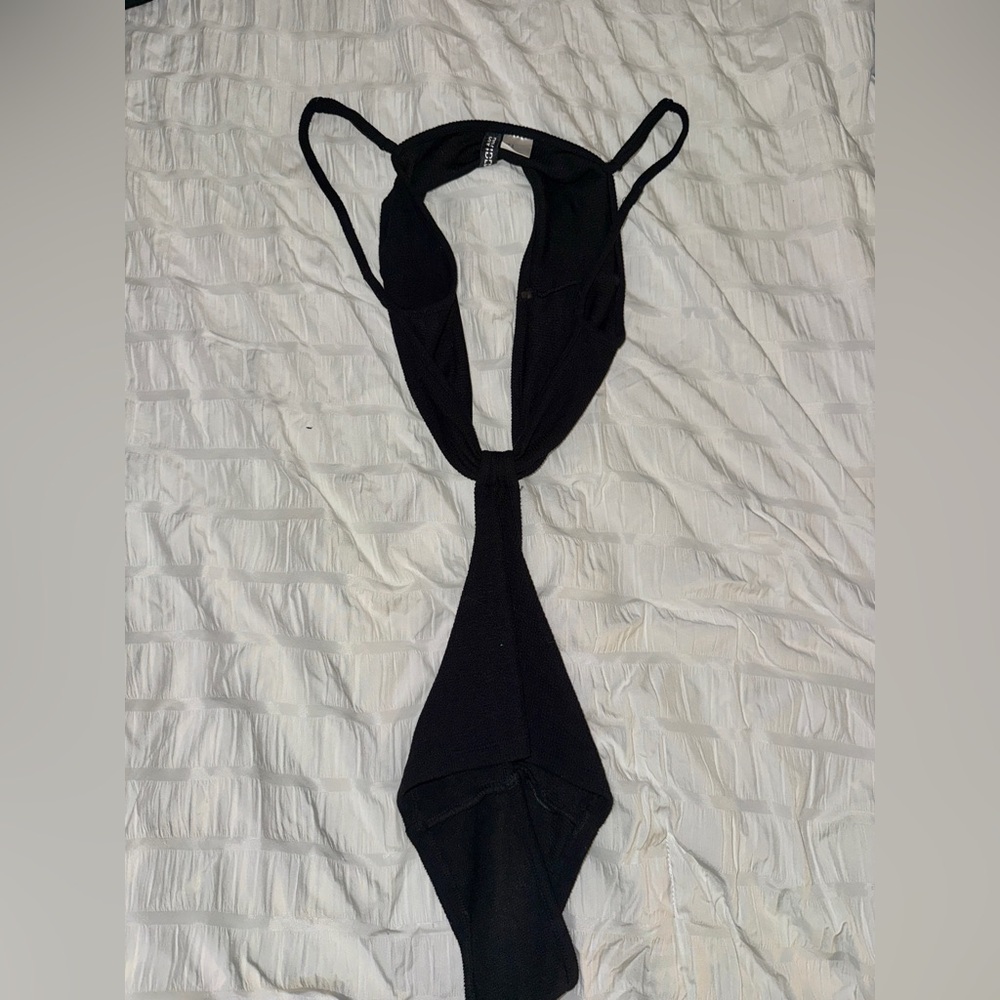 Black Strappy Bodysuit